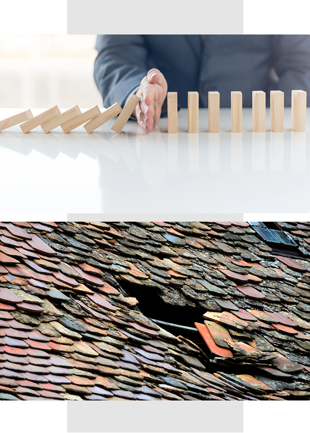 A person is playing with dominoes on the table